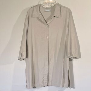 Women's Beige Button-Up Top